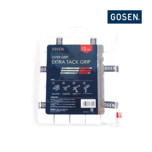 고센 배드민턴 그립 OG-111 EXTRA TACK GRIP(12set|pack) | WHITE